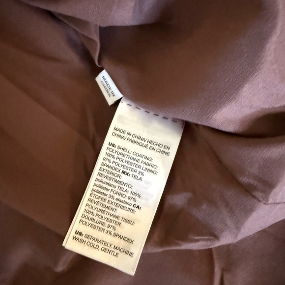 NWT Chico’s moto faux leather cropped jacket in Cambridge brown size 1 - Picture 6 of 7